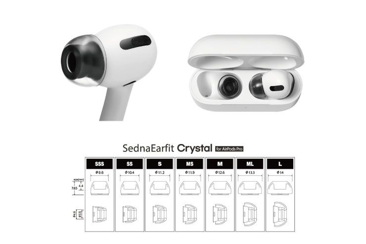 AZLA SednaEarfit Crystal for AirPods Pro