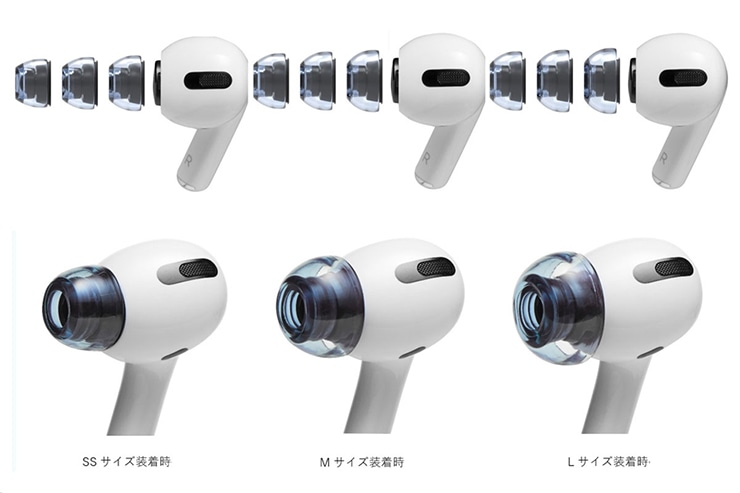 SednaEarfit XELASTEC for AirPods Proサイズ表
