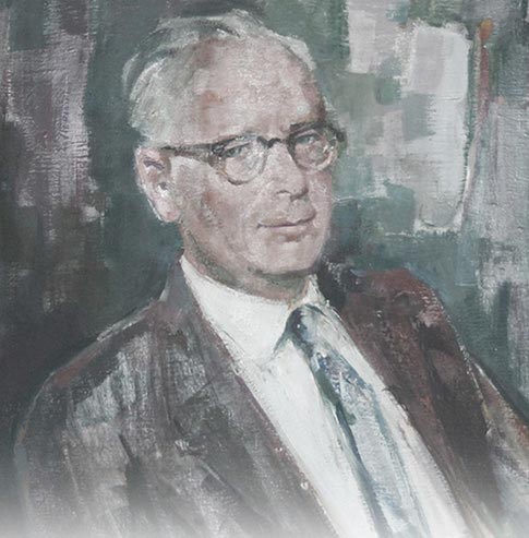 創立者オイゲン・ベイヤー氏の肖像画のイメージ