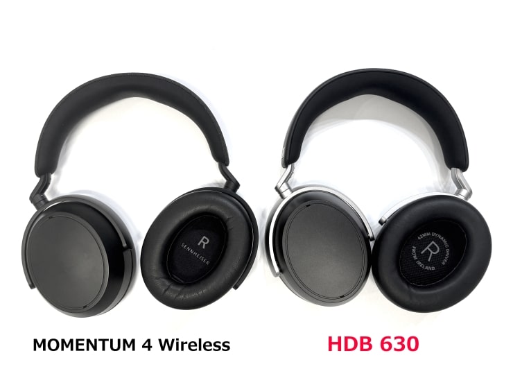 HDB 630とMOMENTUM 4 WirelessのLR表記画像