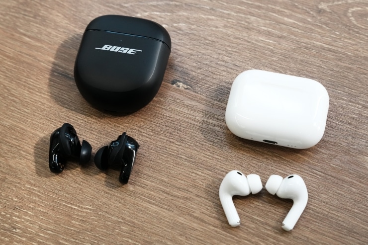 Bose QuietComfort Ultra Earbuds 第2世代とAirPods Pro 3の画像