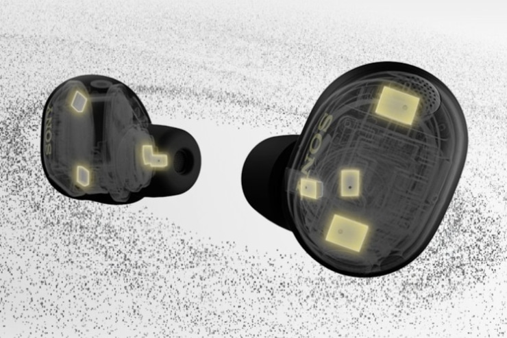 XM6のイヤホン本体のマイクの画像