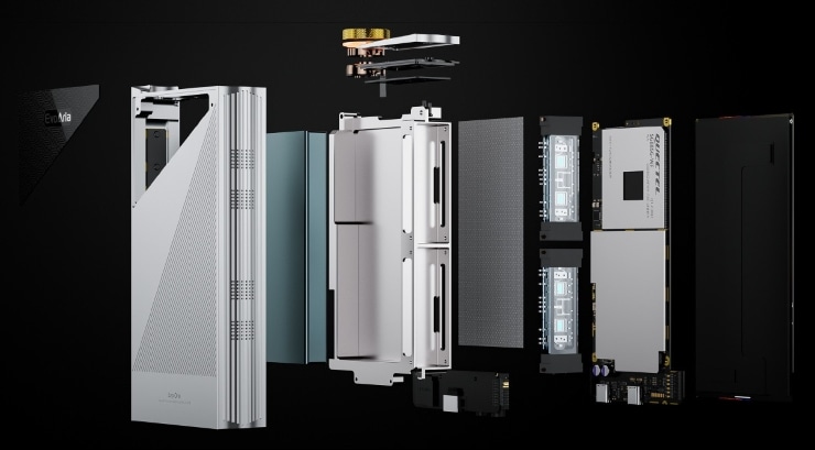 EvoAria EvoOne Ti / Cuのトリプルチャンバー構造画像