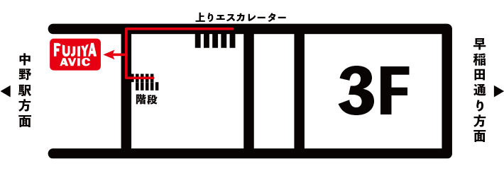 中野ブロードウェイ案内図