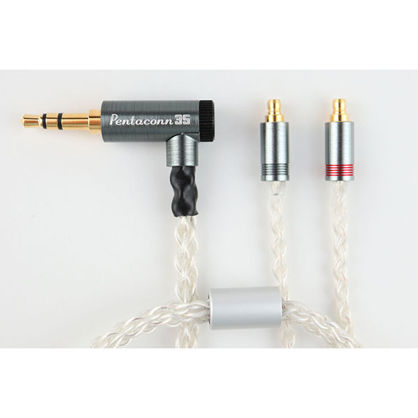 PENTACONN EARコネクター銀メッキケーブル  3.5mm3極  [NBB1-13-001-12]