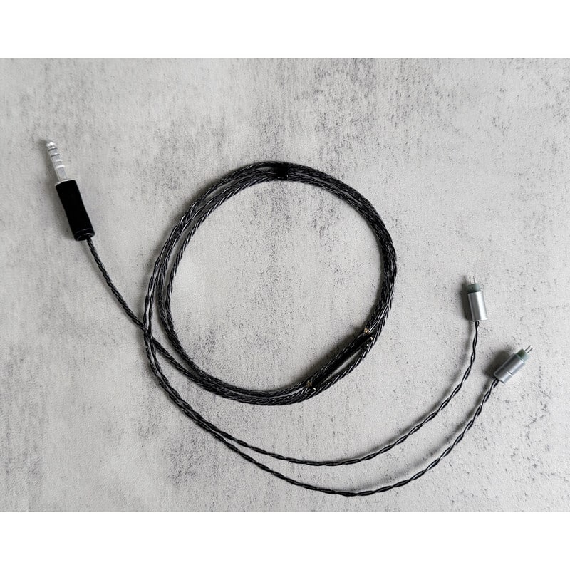 Black Hidden Sheep / WAGNUS. Original 4.4mm 5-pole Plug EIR - “ARGENTA” / WAGNUS. Original IEM 2pin EIR - “ARGENTA“ / NDT製法仕様/特殊ロゴプレート ブラックラブラドライト・シングル装飾