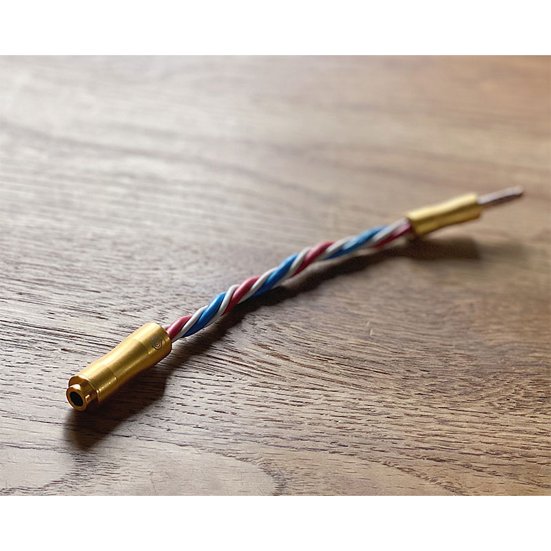 Vintage NEVE Console wire “Hot-Jam” Relay cable IN側：4.4mm 5極 トープラ販売製 金メッキプラグ（メス） OUT側：4.4mm 5極 トープラ販売製 CINQBES 純銅材 無メッキプラグ（オス）