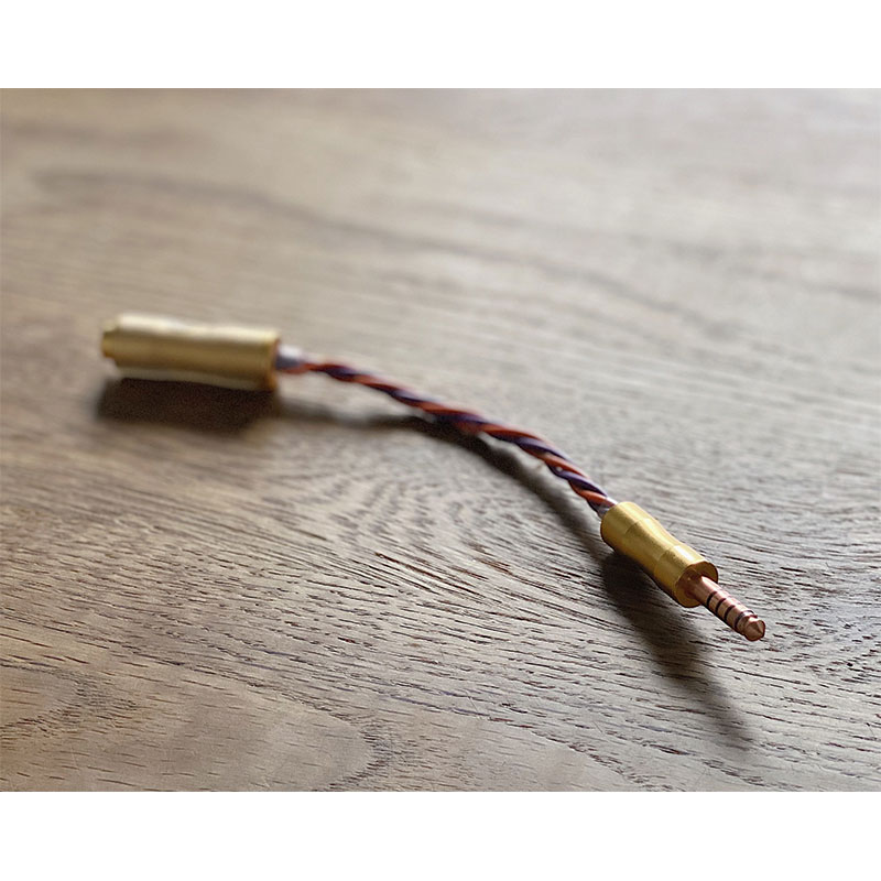 Vintage NEVE Console wire “Ames” Relay cable IN側：4.4mm 5極 トープラ販売製 金メッキプラグ（メス） OUT側：4.4mm 5極 トープラ販売製 CINQBES 純銅材 無メッキプラグ（オス）