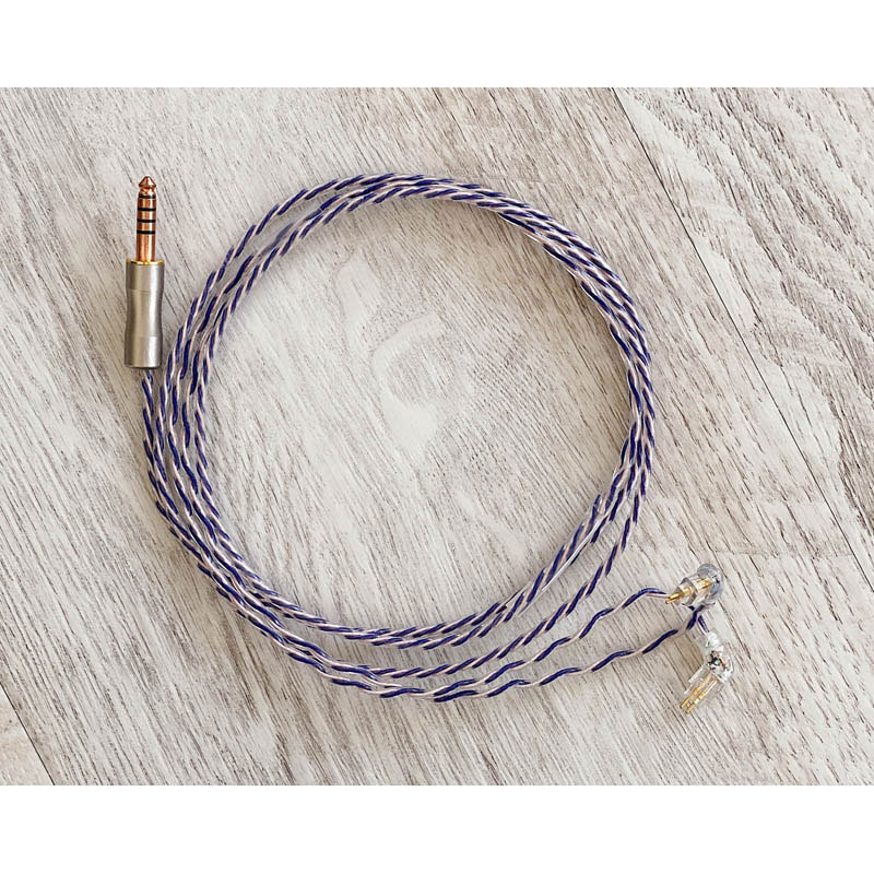 Prototype “Crepuscule” Sheep 4.4mm 5極 トープラ販売製 CINQBES 純銅材 無メッキプラグ Custom 2pin イヤーコネクタ装飾