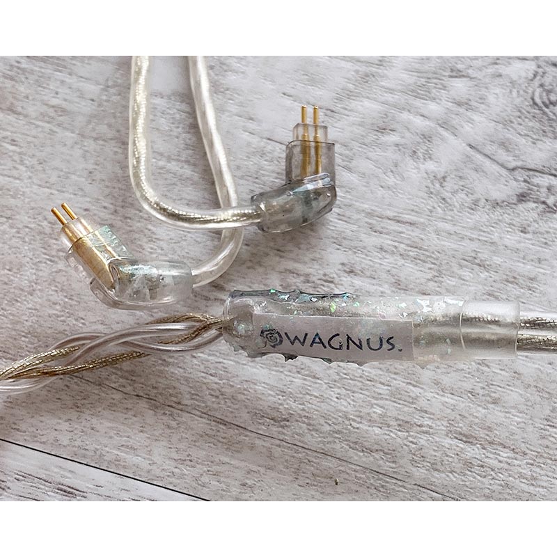 BLACKBURN 4.4mm 5極 トープラ販売製 CINQBES 純銅材 無メッキプラグ Custom 2pin オーロラアートワーク イヤーコネクタ装飾