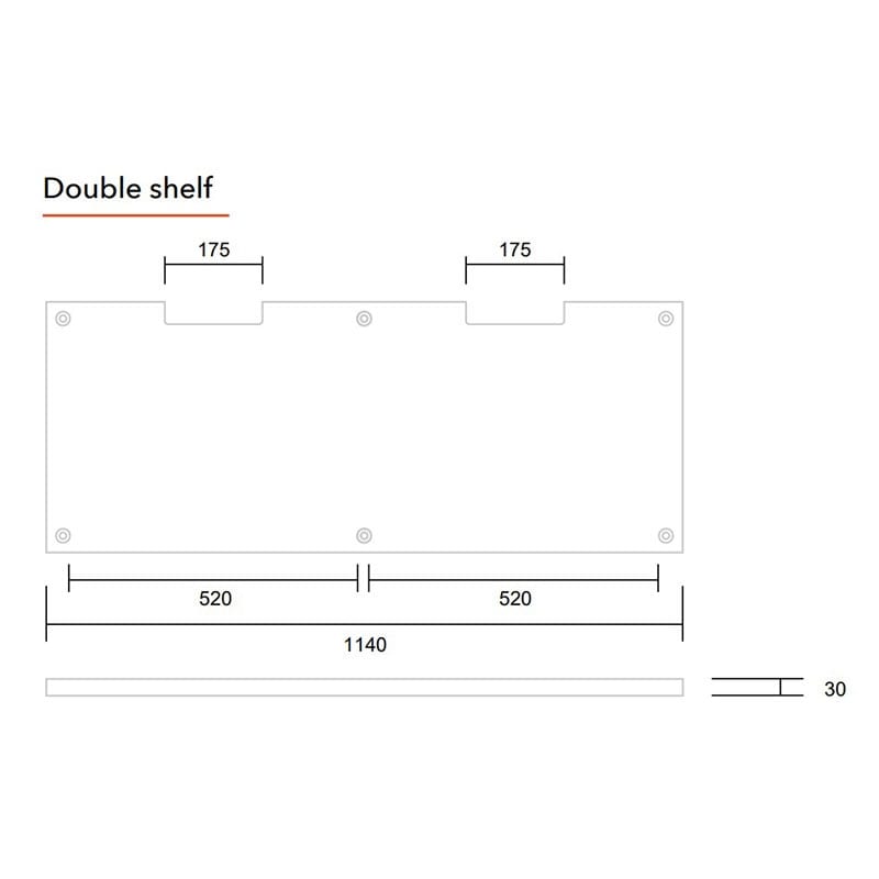 BOX B-Dluble Piano Black BOX B D-SHELF PB