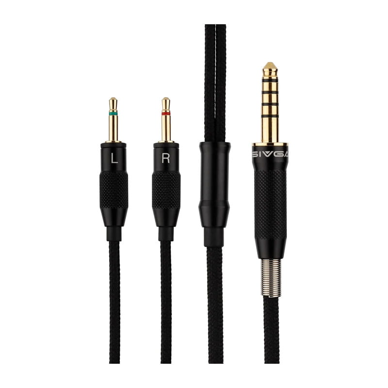 SIV-PHN ヘッドホン用ケーブル 4.4mm - 2.5mm 2極(LR) (ブラック) [SIV-PHN-4.4 BLK-2.5mm2極(L/R)]