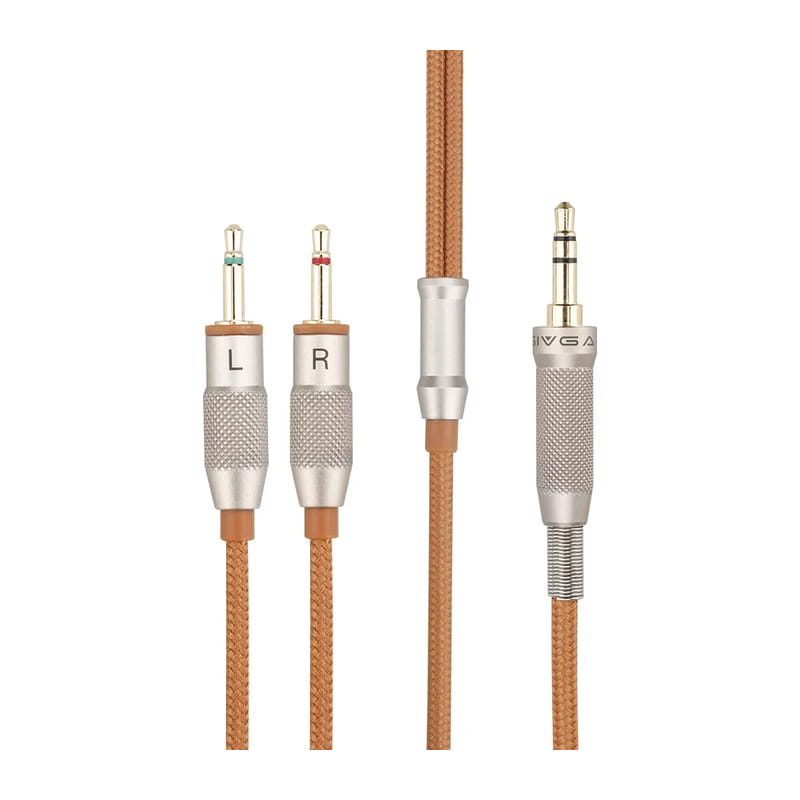 SIV-PHN ヘッドホン用ケーブル 3.5mm - 2.5mm 2極(LR) (ブラウン) [SIV-PHN-3.5 BRN-2.5mm2極(L/R)]