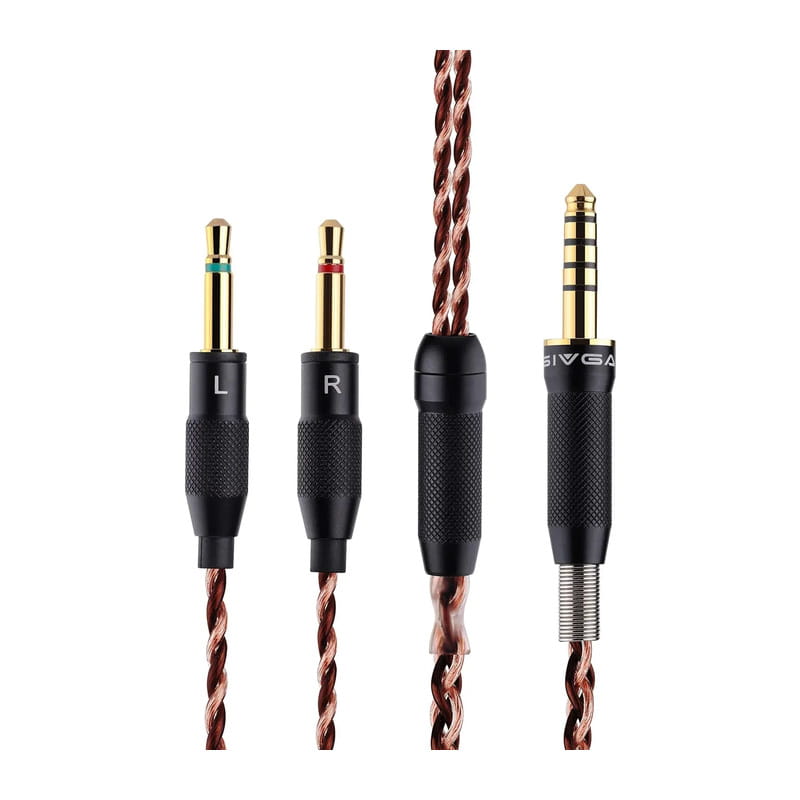 SIV-SV023 ヘッドホン用ケーブル 4.4mm - 3.5mm 2極(LR) [SIV-SV023-4.4BAL-6N-3.5mm]