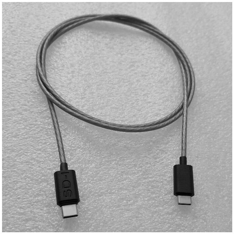 Binom-ER用ケーブル【銀メッキ銅線】USB-C to USB-C DAC内蔵ケーブル (1.2m) [SD-1]