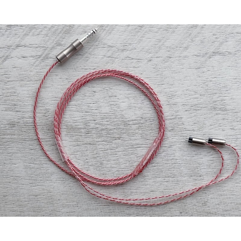 Padmanya Sheep / 4.4mm 5極 トープラ販売製 CINQBES 純銅材 銀ストレートメッキプラグ / CINQBES 銀ストレートメッキ Custom 2pin / パパラチアサファイア（合成）装飾