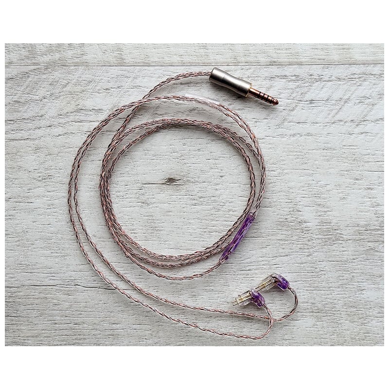 Vintage No.058 HYDRA / 4.4mm 5極 トープラ販売製 CINQBES 純銅材 無メッキプラグ / Custom 2pin / ロゴ＆イヤーコネクタアートワーク