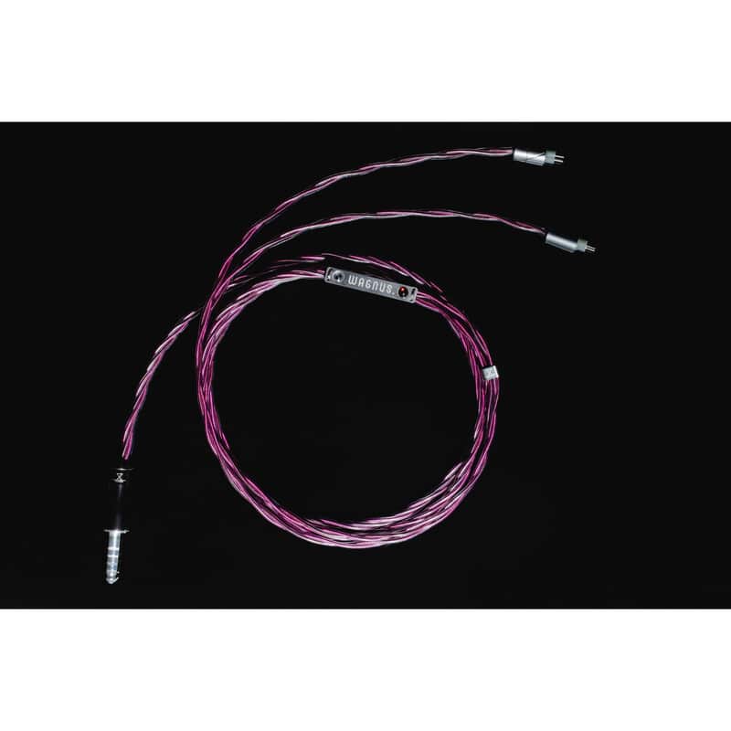 Xyra Sheep / WAGNUS. Original 4.4mm 5-pole Plug EIR - “ARGENTA” / WAGNUS. Original IEM 2pin EIR - “ARGENTA” / NDT製法仕様/専用ロゴプレート ガーネット・シングル装飾