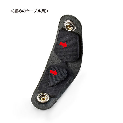 ケーブルが滑りにくいイヤフォンクリップ＜細めのケーブル用＞ キャメル 【VE176-VCA】