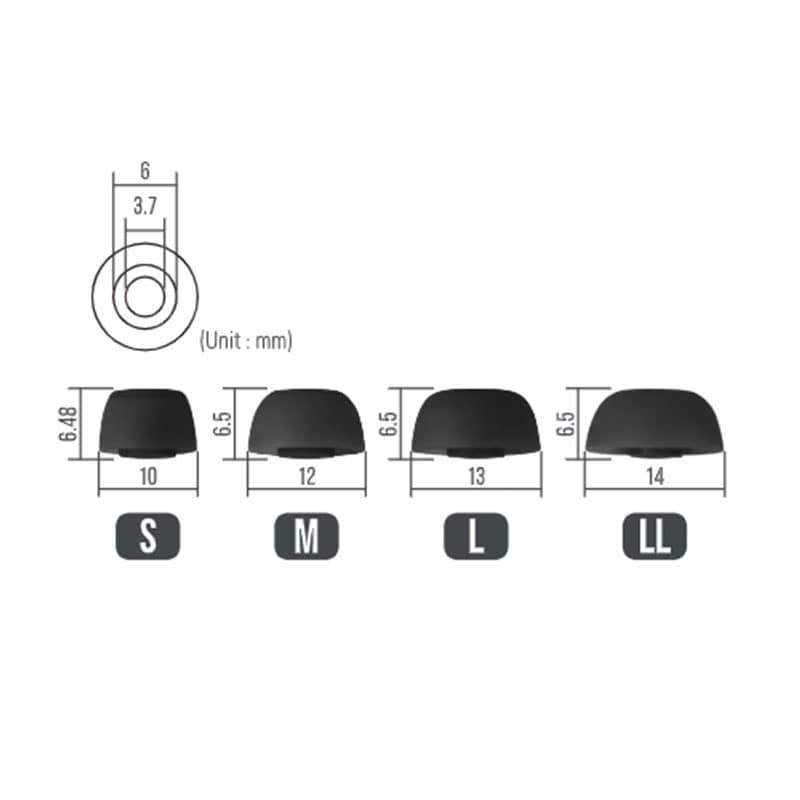 Horn-shaped Tips for TRUE WIRELESS Lサイズ [EPR-ET-TWS-L1]