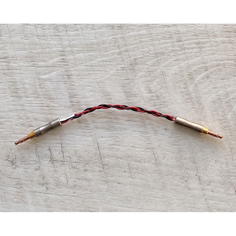 70’s “NEVE” Console wire “N7-Generator” mini-mini cable 3.5mm 3極 トープラ販売製 CINQBES 純銅材 無メッキプラグ