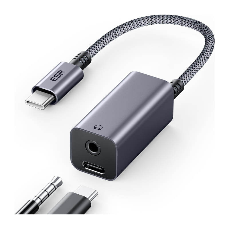 2-in-1 USB-C Headphone Adapter
