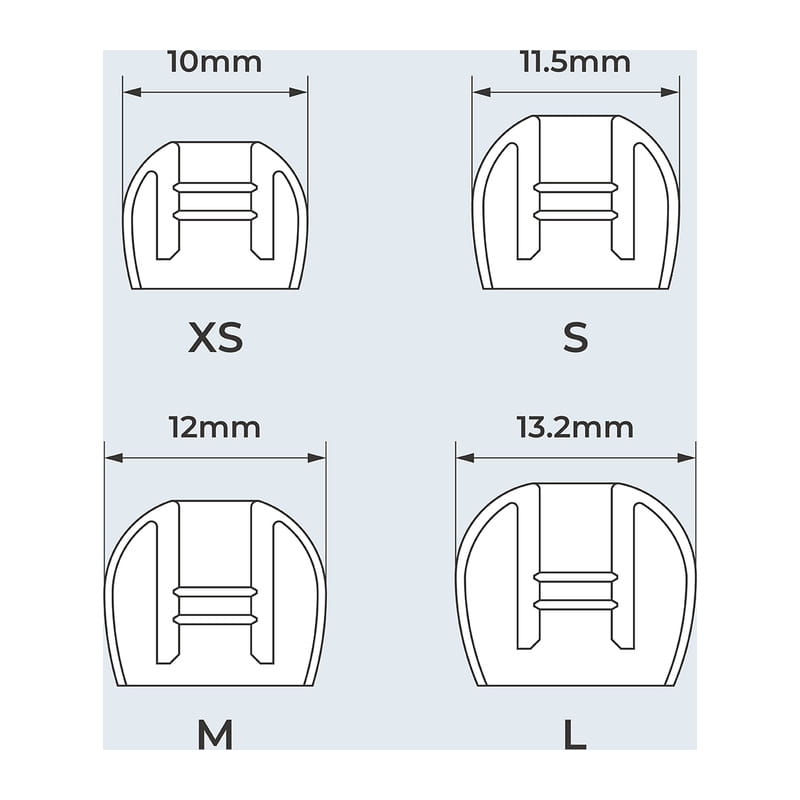 ディープマウントイヤーピース ZONE XS size 3set [HP-DME24CL]