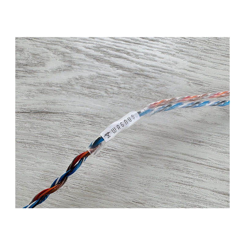 Neu-Farbe -Headphone cable- / 4.4mm 5極 トープラ販売製金メッキプラグ / 3.5mm 3極（L/R）二又 / ケーブル長さ：約180cm