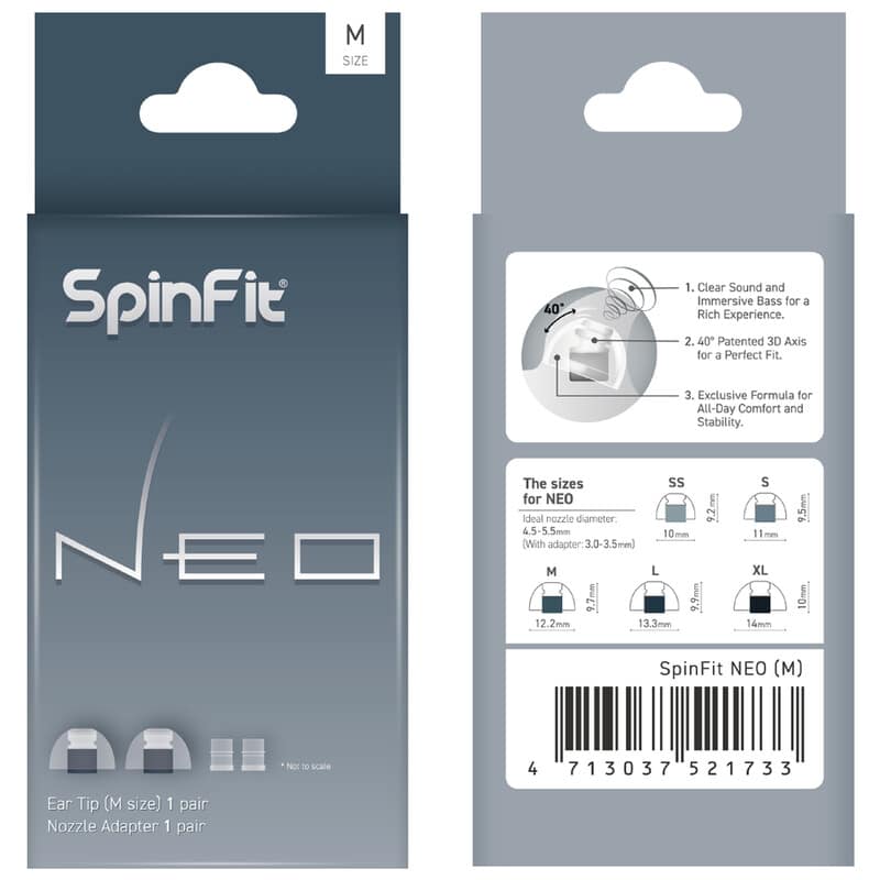 SpinFit NEO M 1ペア [SFT-NEO-M]