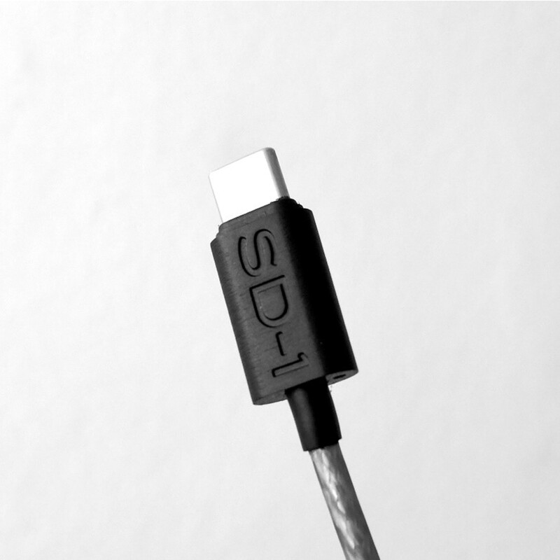 Binom-ER用ケーブル【銀メッキ銅線】USB-C to USB-C DAC内蔵ケーブル (1.2m) [SD-1]