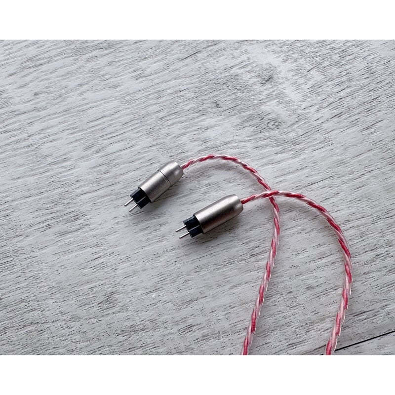 Padmanya Sheep / 4.4mm 5極 トープラ販売製 CINQBES 純銅材 銀ストレートメッキプラグ / CINQBES 銀ストレートメッキ Custom 2pin / パパラチアサファイア（合成）装飾