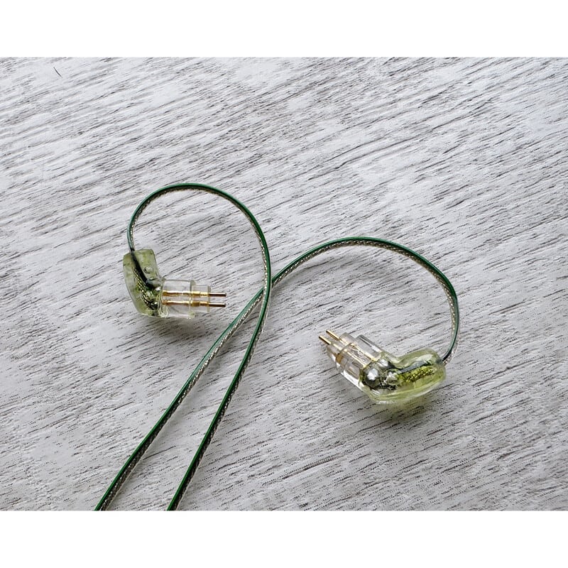 Vintage No.053 PERELMAN / 4.4mm 5極 トープラ販売製 CINQBES 純銅材 無メッキプラグ / Custom 2pin / ロゴ＆イヤーコネクタアートワーク
