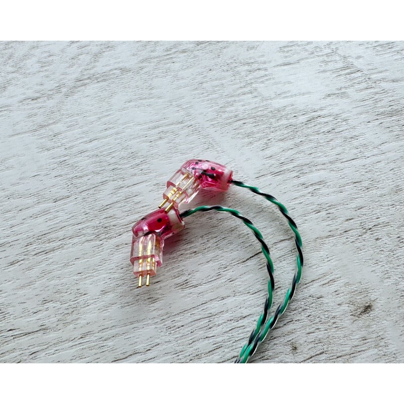 Watermelon Lily / 4.4mm 5極 AEC製 金メッキプラグ / Custom 2pin / ロゴ＆イヤーコネクタアートワーク