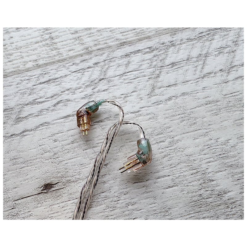 Vintage No.057 Rustbelt Alloy / 4.4mm 5極 トープラ販売製 CINQBES 純銅材 無メッキプラグ / Custom 2pin / ロゴ＆イヤーコネクタアートワーク