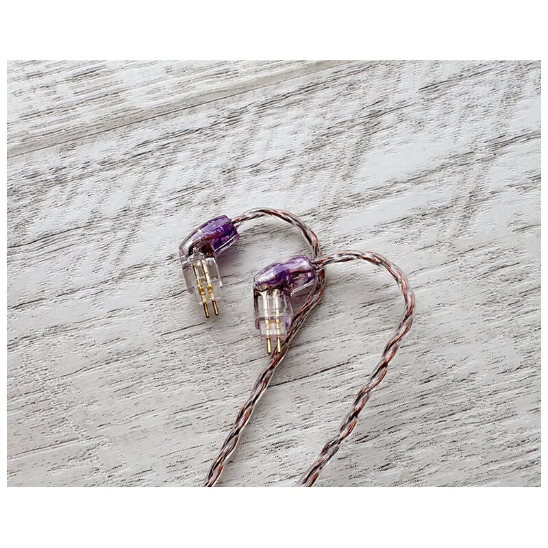 Vintage No.058 HYDRA / 4.4mm 5極 トープラ販売製 CINQBES 純銅材 無メッキプラグ / Custom 2pin / ロゴ＆イヤーコネクタアートワーク