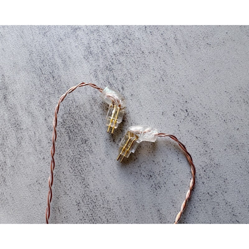 Isotope Knot / 4.4mm 5極 トープラ販売製 CINQBES 純銅材 無メッキプラグ / Custom 2pin / ロゴ&イヤーコネクタアートワーク