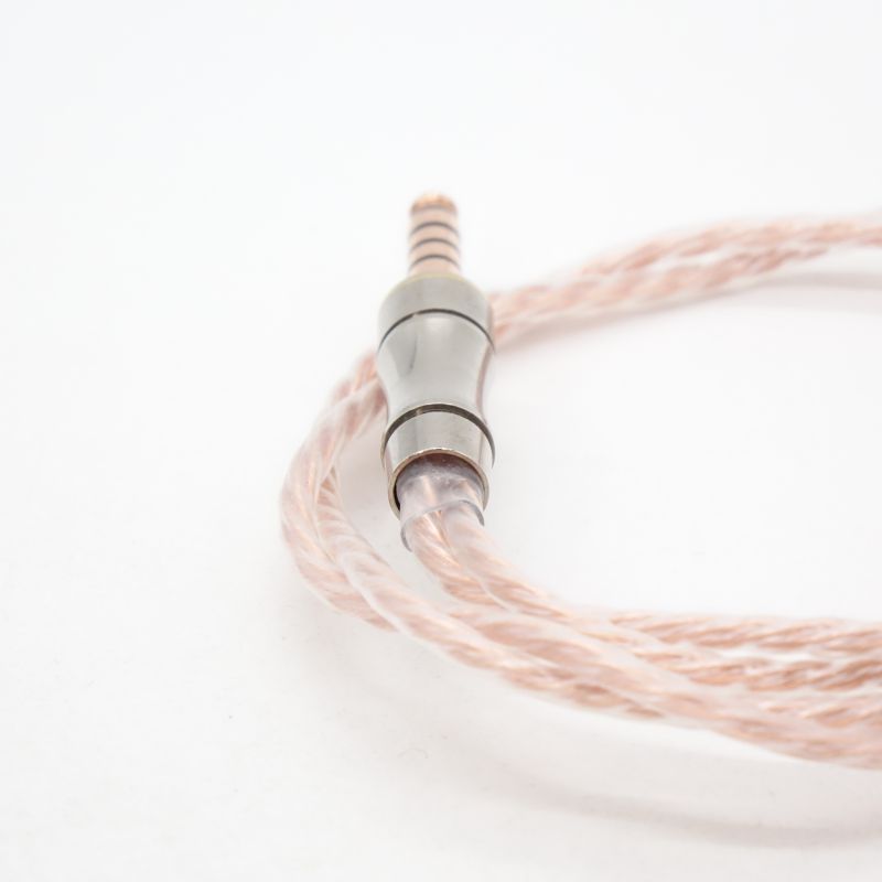 【Bispa 閃-Sen-】サンクベス4.4mm無垢-テルル銅MMCX Bispa 【閃-Sen-】サンクベス4.4mm無垢-テルル銅MMCXケーブル