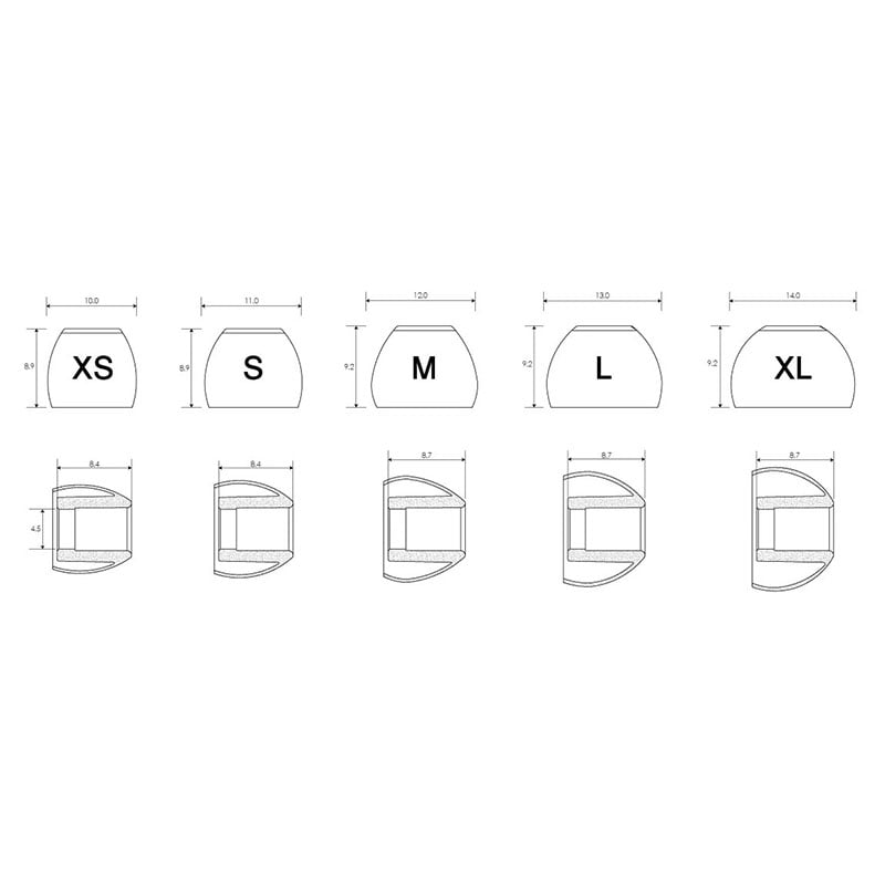 AEX07イヤーチップ Mサイズ 3ペア AEX07-M