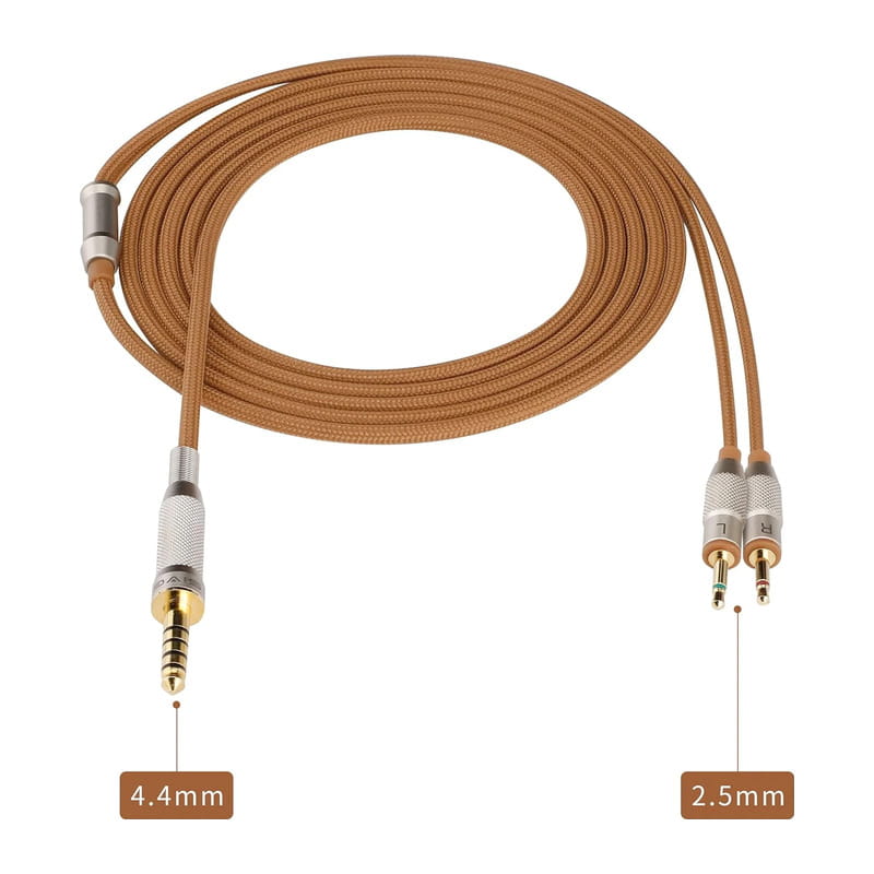 SIV-PHN ヘッドホン用ケーブル 4.4mm - 2.5mm 2極(LR) (ブラウン) [SIV-PHN-4.4 BRN-2.5mm2極(L/R)]