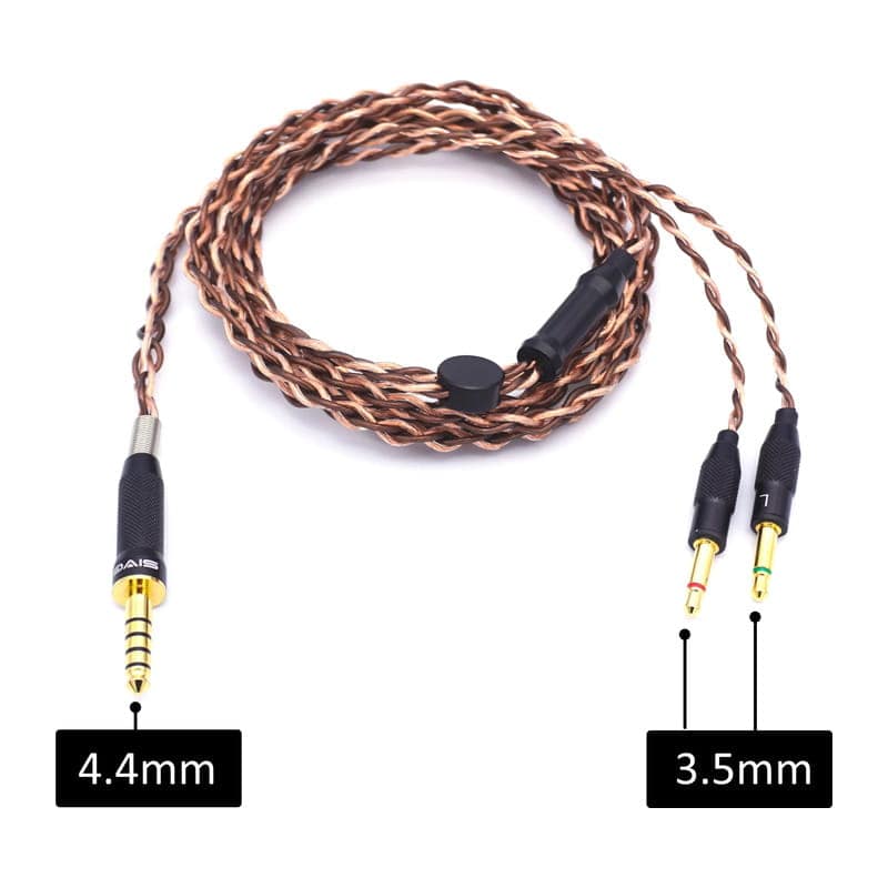 SIV-SV023 ヘッドホン用ケーブル 4.4mm - 3.5mm 2極(LR) [SIV-SV023-4.4BAL-6N-3.5mm]