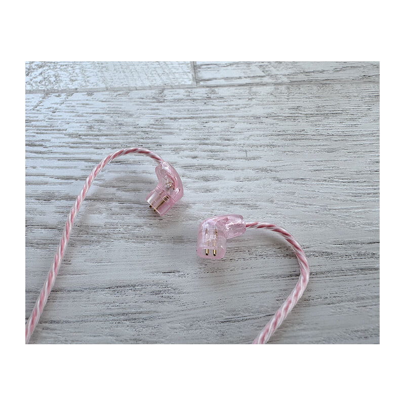 Sakura Fubuki “Quartz”/4.4mm 5極 トープラ販売製 黄銅材 銀メッキプラグ/qdc/ロゴ＆イヤーコネクタ 桜クォーツアートワーク