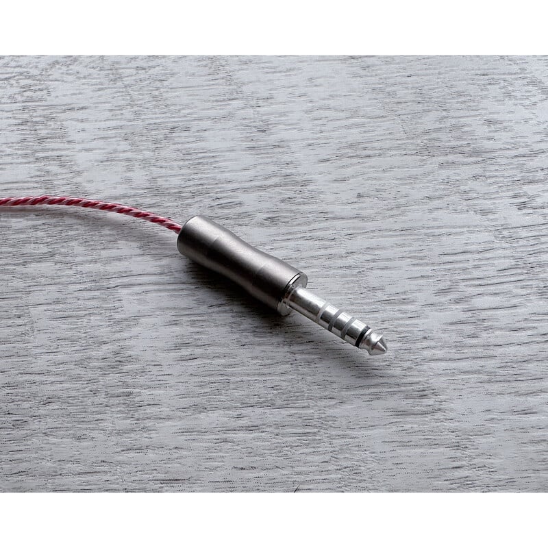Padmanya Sheep / 4.4mm 5極 トープラ販売製 CINQBES 純銅材 銀ストレートメッキプラグ / CINQBES 銀ストレートメッキ Custom 2pin / パパラチアサファイア（合成）装飾