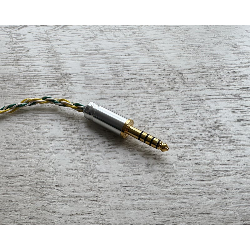 Mairegen Acht -Type Green × Yellow × White- / 4.4mm 5極 AEC製 金メッキプラグ / Custom 2pin / イヤーコネクタアートワーク