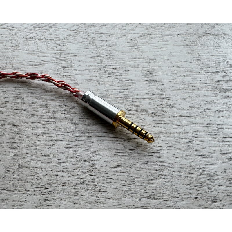 Mairegen Acht -Type Red × Orange × White- / 4.4mm 5極 AEC製 金メッキプラグ / Custom 2pin / イヤーコネクタアートワーク