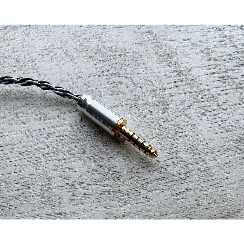 Mairegen Acht -Type Blue × Purple × White- / 4.4mm 5極 AEC製 金メッキプラグ / Custom 2pin / イヤーコネクタアートワーク
