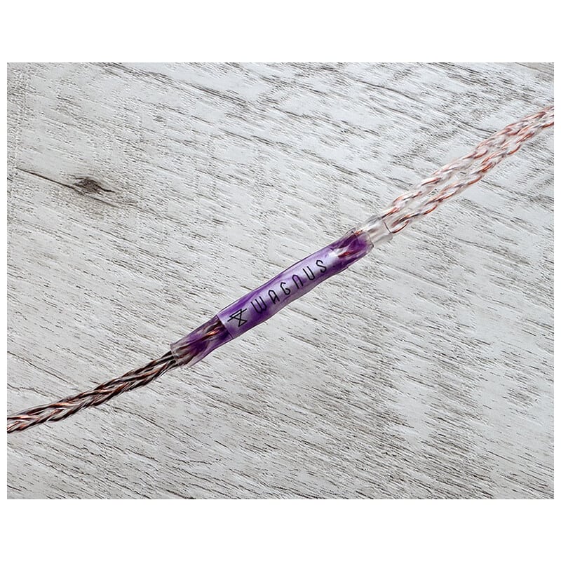 Vintage No.058 HYDRA / 4.4mm 5極 トープラ販売製 CINQBES 純銅材 無メッキプラグ / Custom 2pin / ロゴ＆イヤーコネクタアートワーク