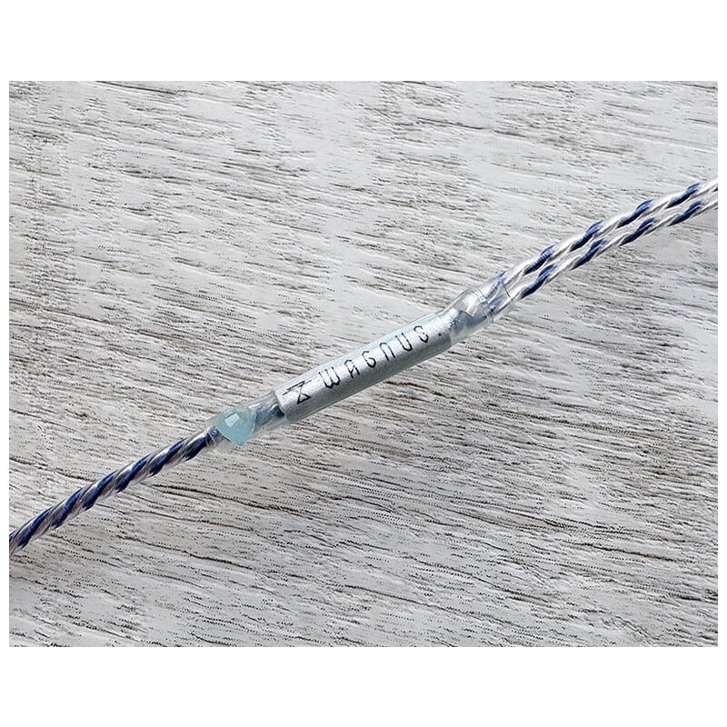 Antarctica Thawed / 4.4mm 5極 トープラ販売製黄銅材 銀メッキプラグ / qdc / ロゴ＆イヤーコネクタアートワーク カルセドニー装飾