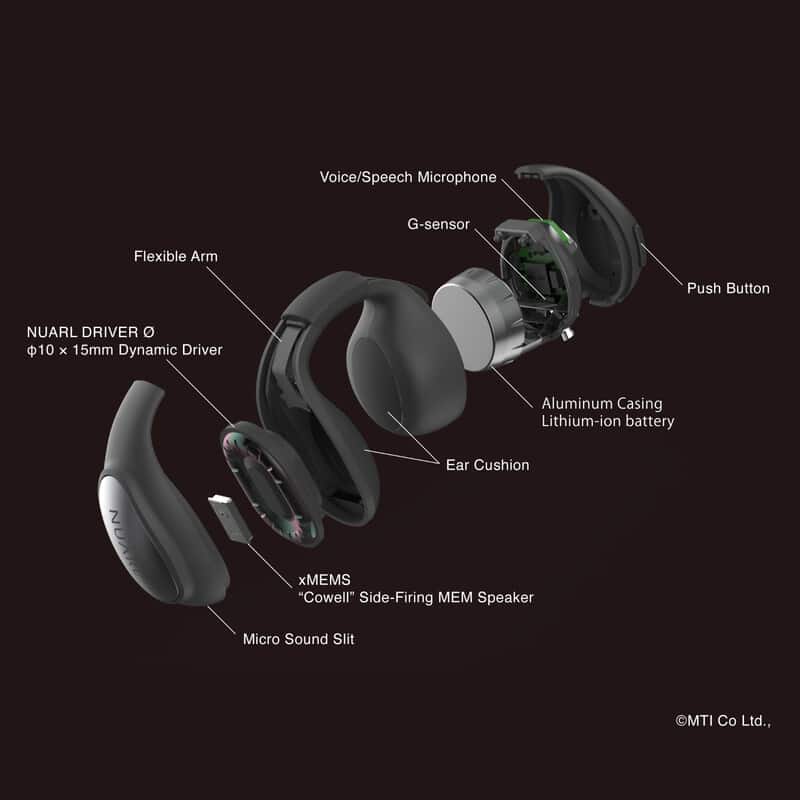 vClip Open Wireless Earbuds Natural Black [NVCE01-NB]（2025年12月19日発売予定）