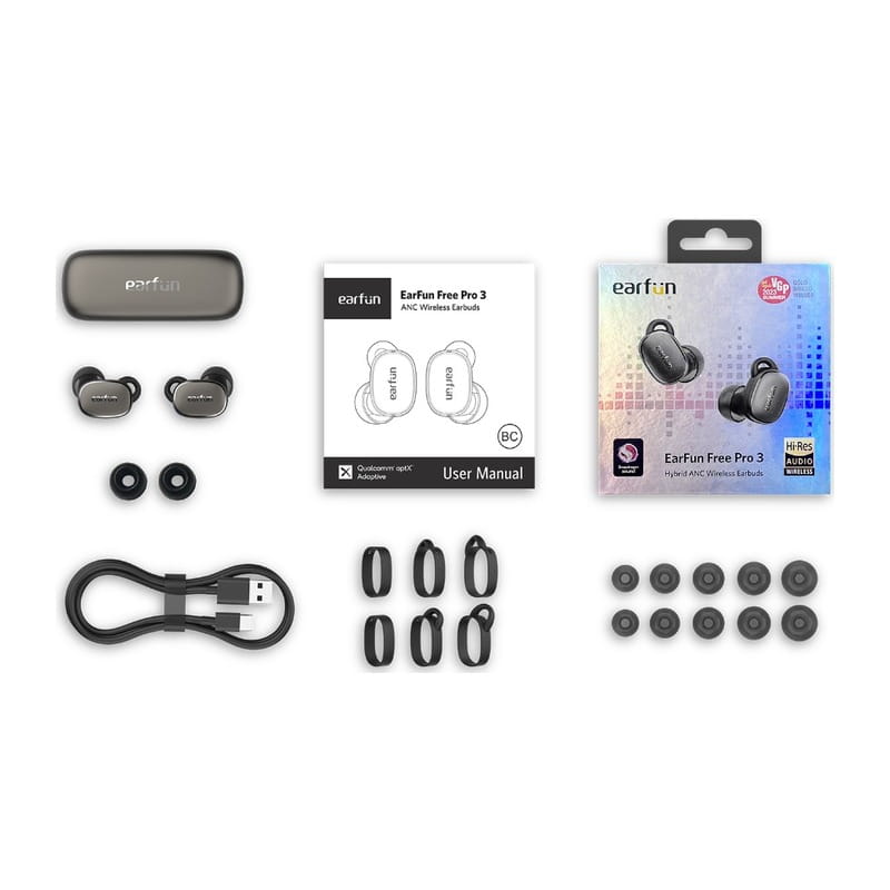 EarFun Free Pro 3 - BrownBlack