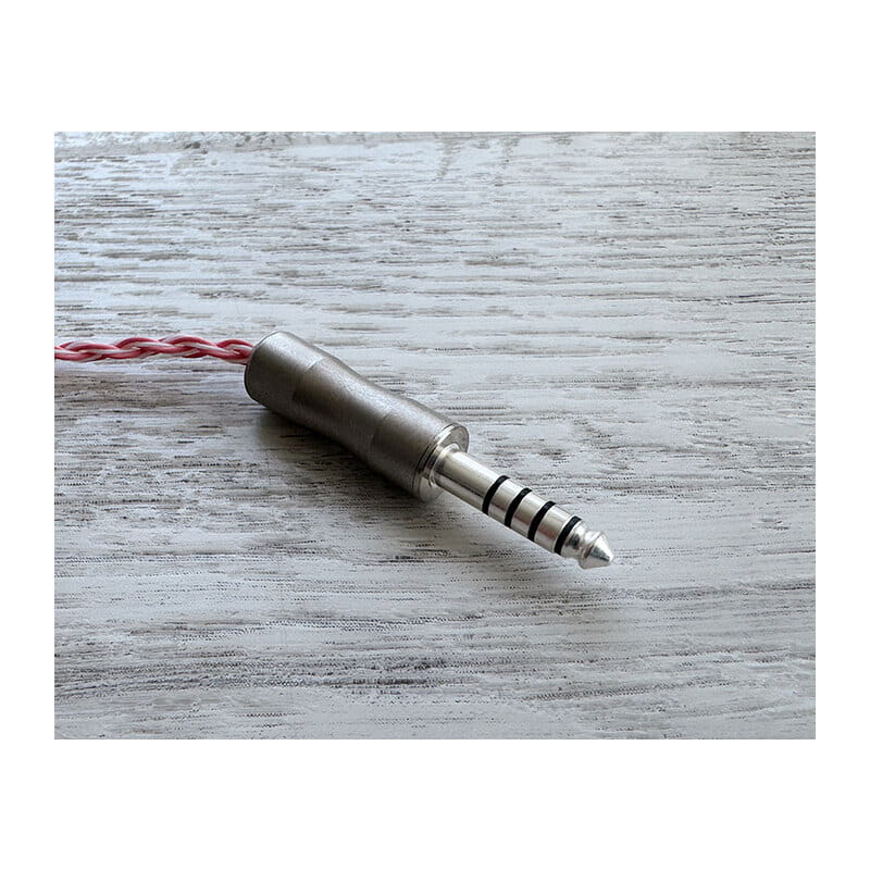 Sakura Fubuki “Quartz”/4.4mm 5極 トープラ販売製 黄銅材 銀メッキプラグ/qdc/ロゴ＆イヤーコネクタ 桜クォーツアートワーク